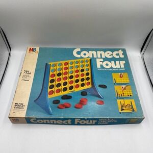 Vintage Connect Four Game by Milton Bradley 1975 MB Retro Vertical Checkers